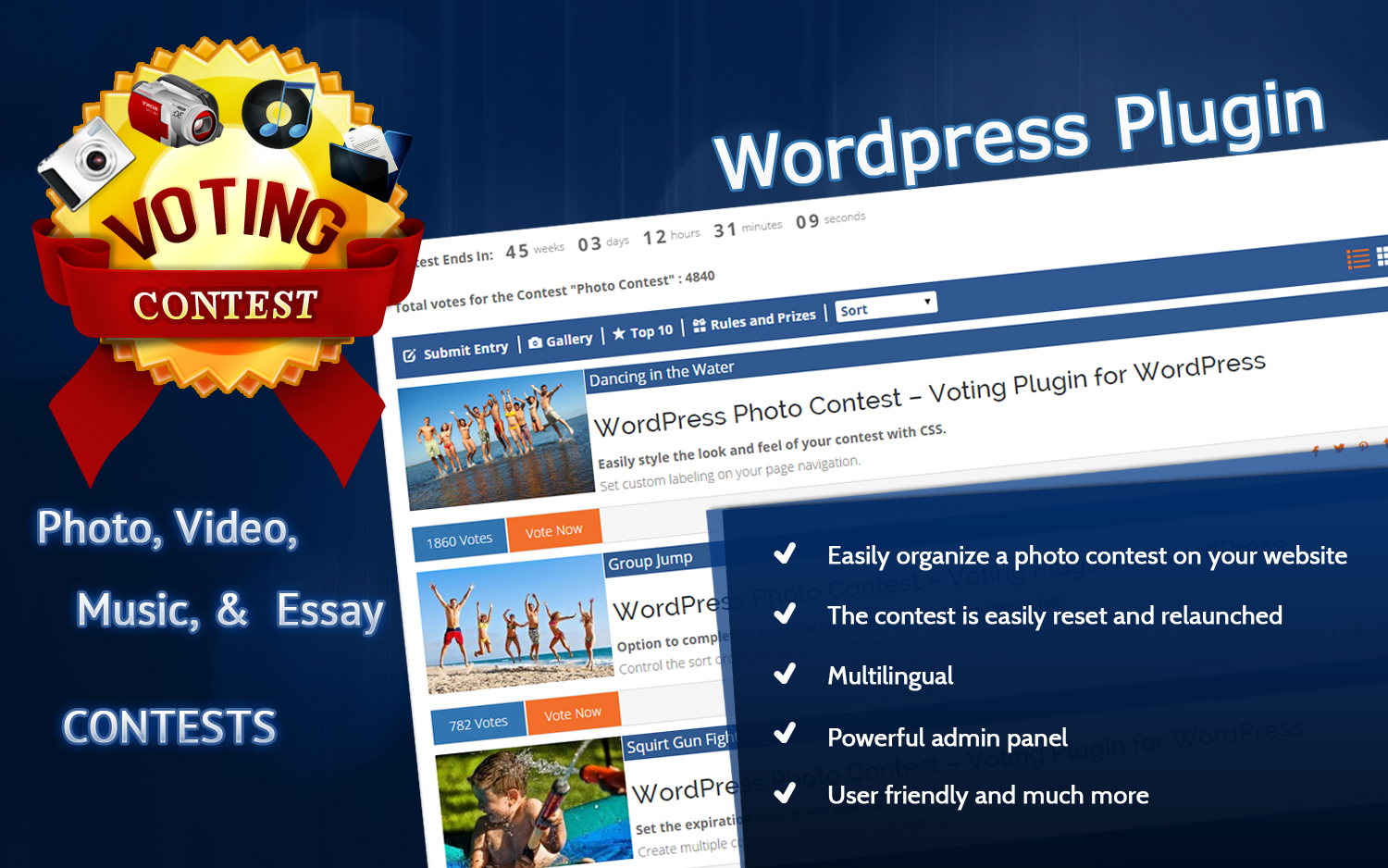 WordPress Voting Contest Plugin